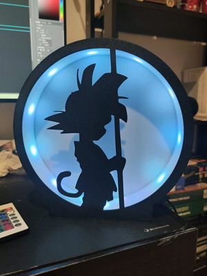 Lightbox Dragon Ball Z Son Goku with multicolor LED and remote control new