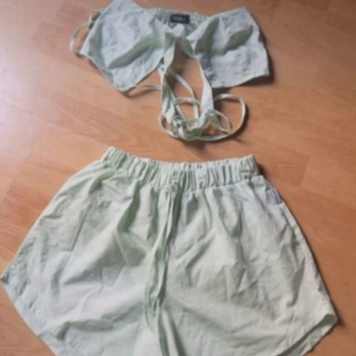 Bubblegun turquoise women's set