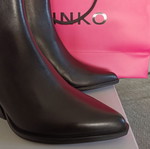 Pinko leather ankle boots new, size 38, black
