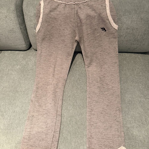 Begatti sweatpants like new, size small, gray with frayed edges