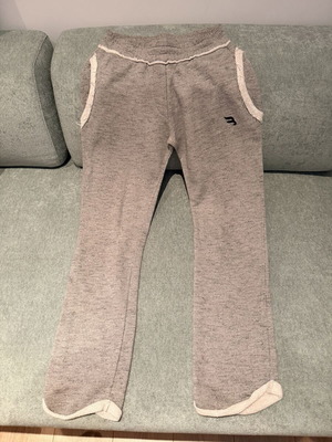 Begatti sweatpants like new, size small, gray with frayed edges