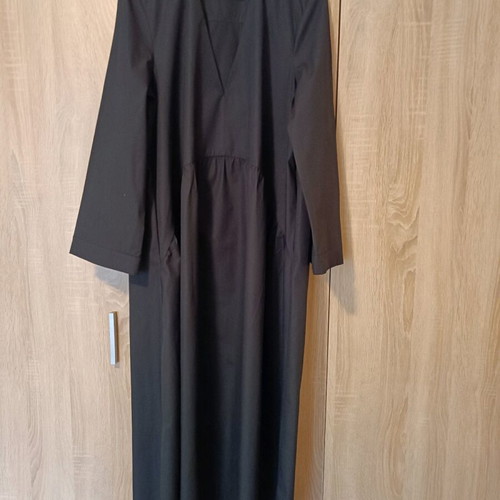 Zara voluminous poplin dress black, like new, size S