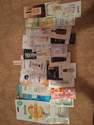 Mini skincare products new, large pack with creams and serums