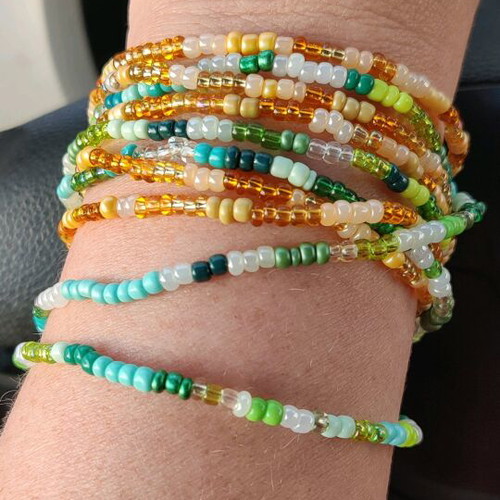 Colorful handmade bracelets 47cm length, new