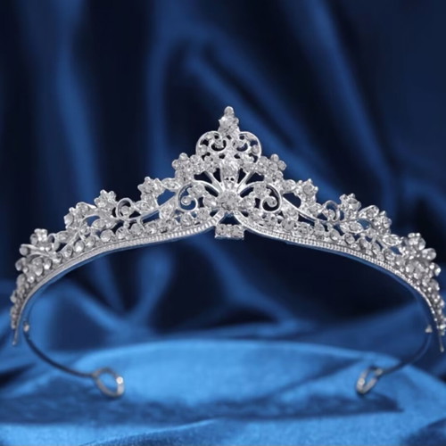 Bridal Tiara with Crystal Rhinestones, New