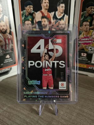 Sasha Vezenkov Panini Euroleague Contenders 2025-26 Card new