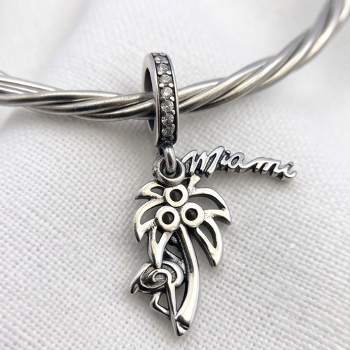 Pandora Miami Dangle Charm new, colorful silver