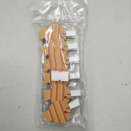 Craft Clothespins Fish Design Set of 6, 4.5cm, new