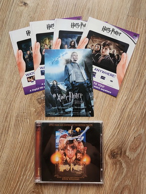 Harry Potter collection with 4 digital movies and CD soundtrack, like new