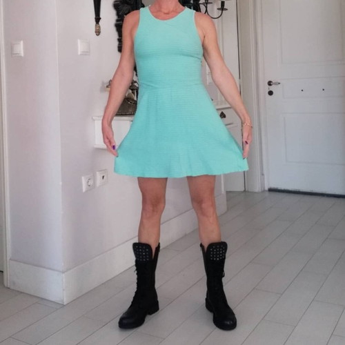 Turquoise dress No.M like new
