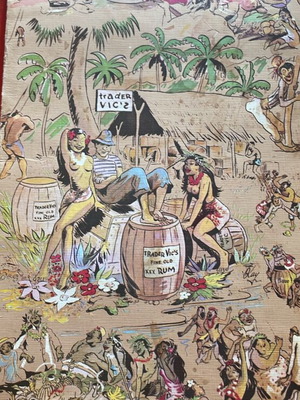 Κατάλογος ποτών Trader Vic’s 1975 συλλεκτικός, σαν καινούργιο, σκληρό εξώφυλλο