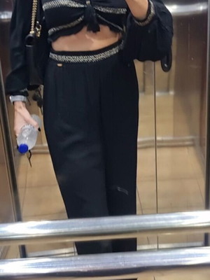 Καλοκαιρινή παντελόνα Toi Moi μέγεθος S, σαν καινούργια, μαύρη