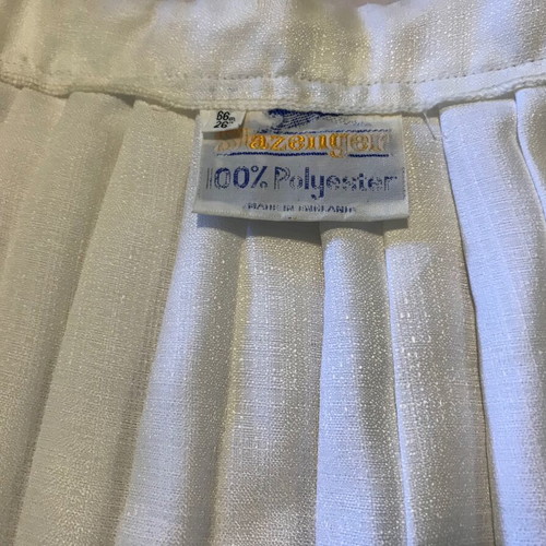Slazenger vintage tennis skirt like new, white with green logo