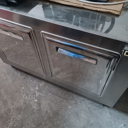 Professional Inox Counter Refrigerator 120x60cm 2 Doors New