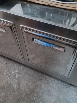 Professional Inox Counter Refrigerator 120x60cm 2 Doors New