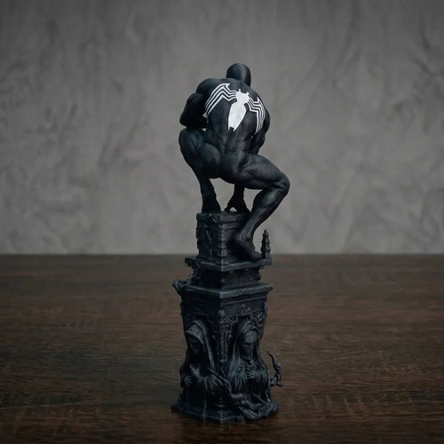 Symbiote Spider-Man Gothic Statue new, Marvel decor