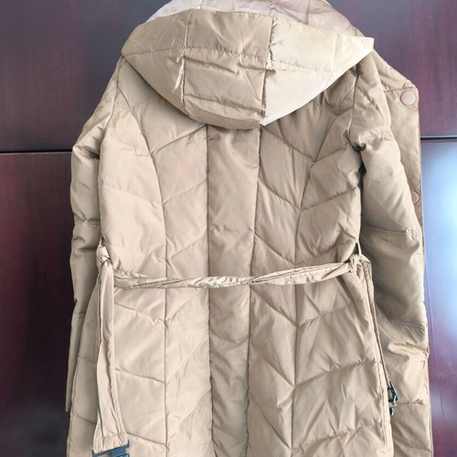 Sarah Lawrence down jacket like new, beige gold color, size S