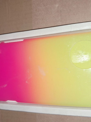 Bershka ombre phone case for iPhone 6 like new, yellow toz