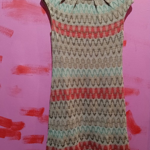 Scandali dress made in Italy size M with viscose thread like new, multicolor