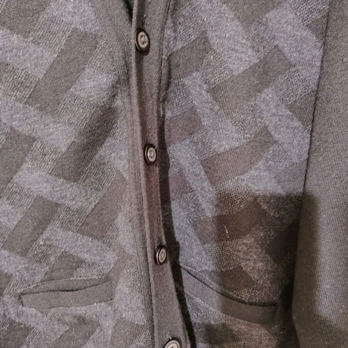 Men's cardigan new, 50% wool, size L, black
