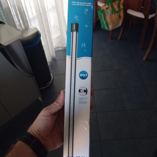 Led aquarium lamp 40cm blue 2 watt, like new, waterproof