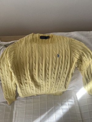 Поло Ralph Lauren плетен пуловер като нов, 100% памук, размер M