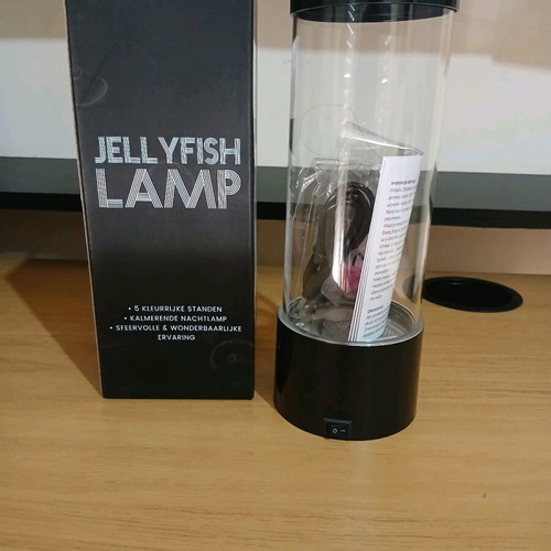 Jelly Fish lamp new, LED, 22 cm, black