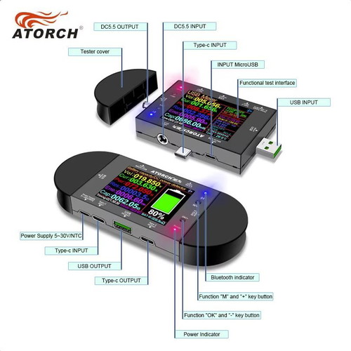 Atorch UD-24 Diagnostic Device for Proper Function New