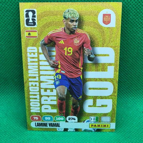 L. Yamal Gold Limited Edition Premium Κάρτα Panini FIFA World Cup 2026 καινούργια
