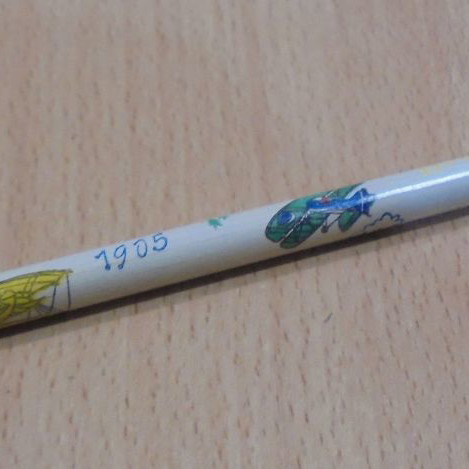 Bohemia Works old wooden pencil with airplanes new