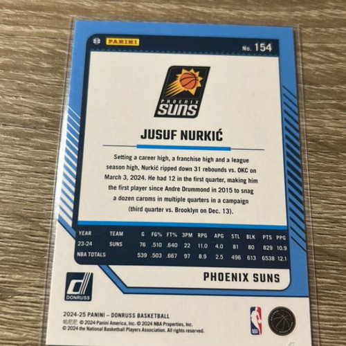 Panini Donruss Jusuf Nurkic card 2024-2025 like new