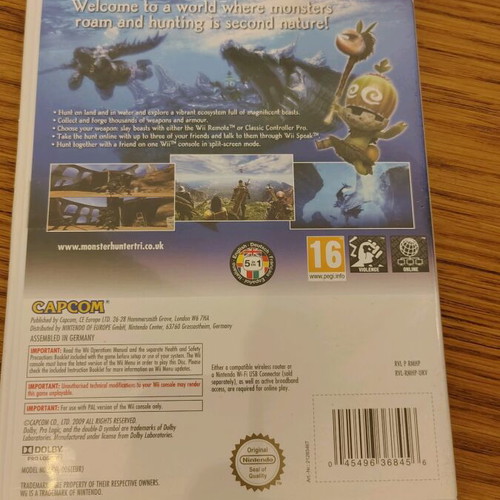 Monster Hunter 3 Tri Nintendo Wii like new