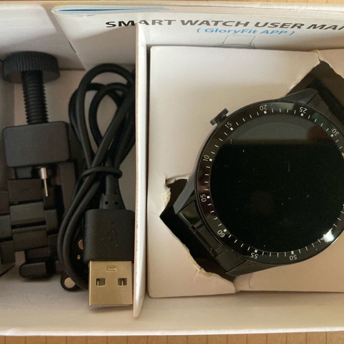 Smartwatch with metal strap like new