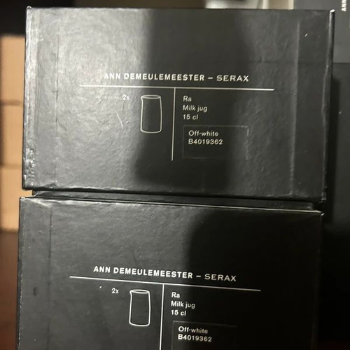 Serax porcelain milk jugs 150 ml, Ann Demeulemeester design, new