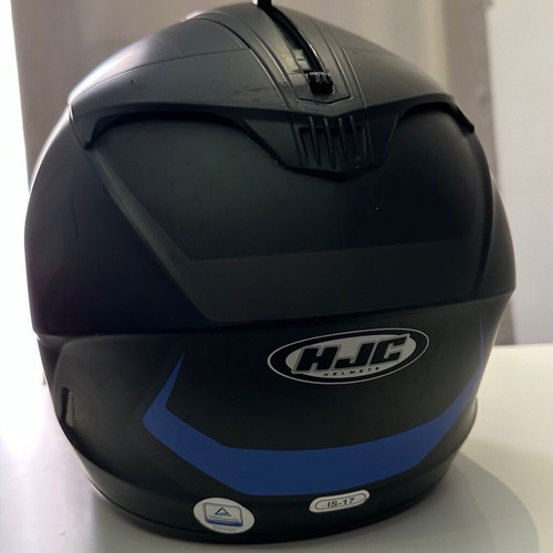 HJC IS 17 helmet used with leather fabric and scratches