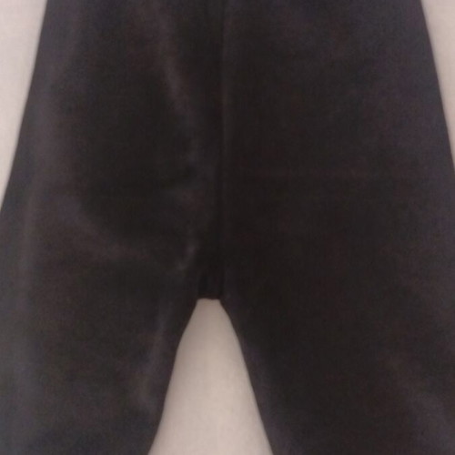 Black velvet 3/4 leggings with fleece lining