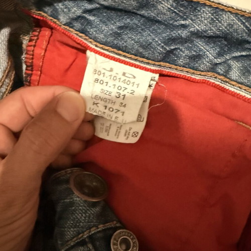 Staff Distressed Blue Jeans W31 L34 like new