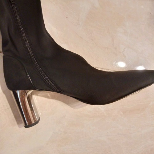 Zara sock boot used black size 42 heel 6-7 cm