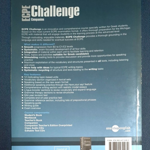 Ecpe Challenge Companion Teacher's Edition like new, English
