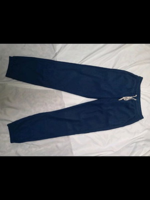 Women's navy blue sweatpants like new with elastic cuffs