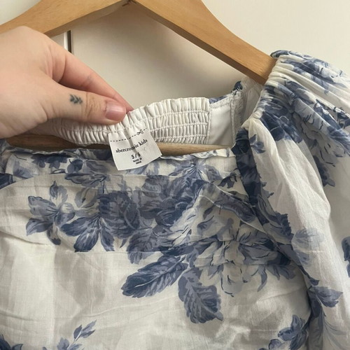 Abercrombie Kids Puff Sleeve Floral Dress New, 100% Cotton, Ages 5-6
