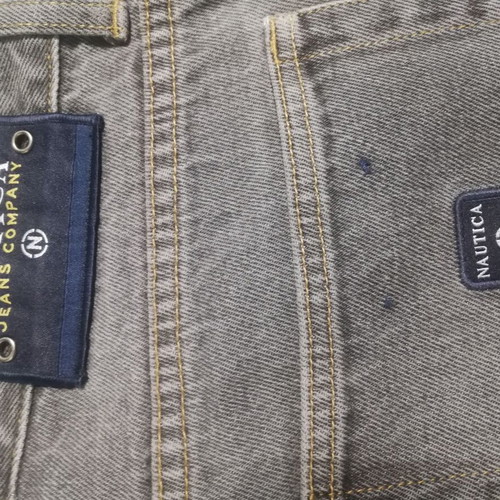 Nautica jean pants used, gray, size 32, loose fit