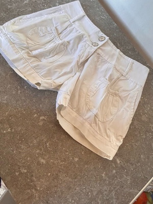 Women's white shorts like new, summer, size S/M