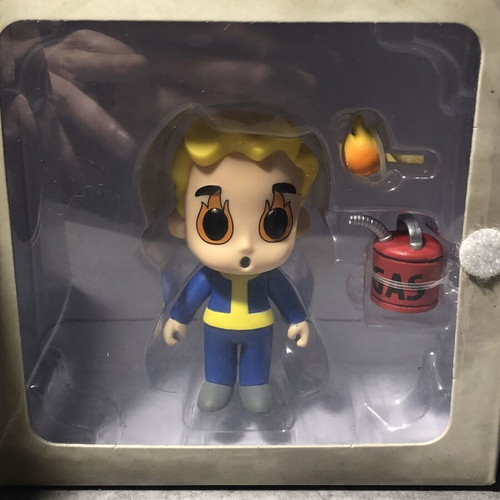 Funko Fallout Vault Boy Toughness and Pyromaniac figures, new