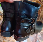 Voi&Noi low ankle boots size 37 used, black with warm lining and zipper