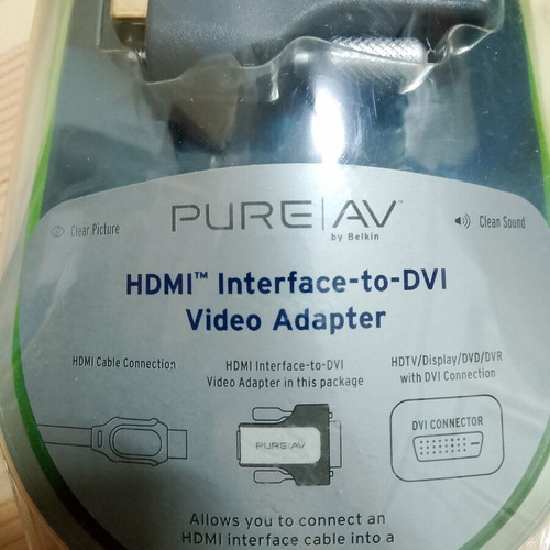 Pure AV HDMI to DVI adapter new