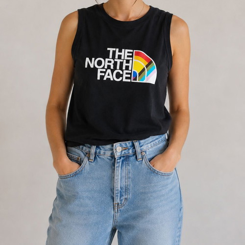 The North Face Pride Rainbow sleeveless top, black, XS