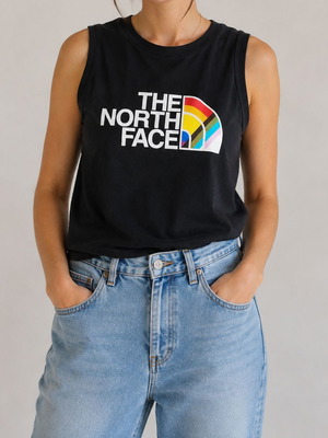 The North Face Pride Rainbow sleeveless top, black, XS