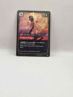 League of Legends Riftbound Vendetta Eclipse Dragon card like new