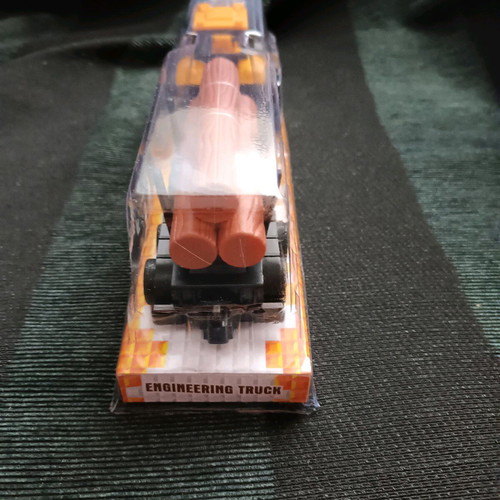 Tractor with trailer carrying logs new